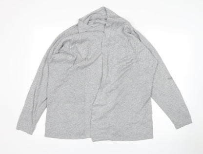 Womens UK Size L BM Grey Wrap Jumper