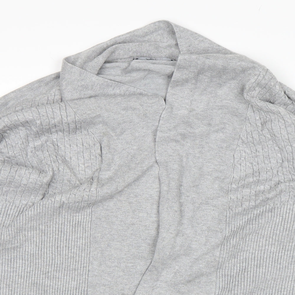 Womens UK Size L BM Grey Wrap Jumper