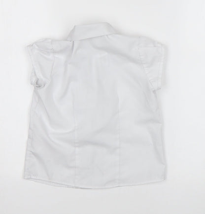 NEXT Girls White   Basic Button-Up Size 4 Years