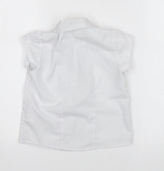 NEXT Girls White   Basic Button-Up Size 4 Years