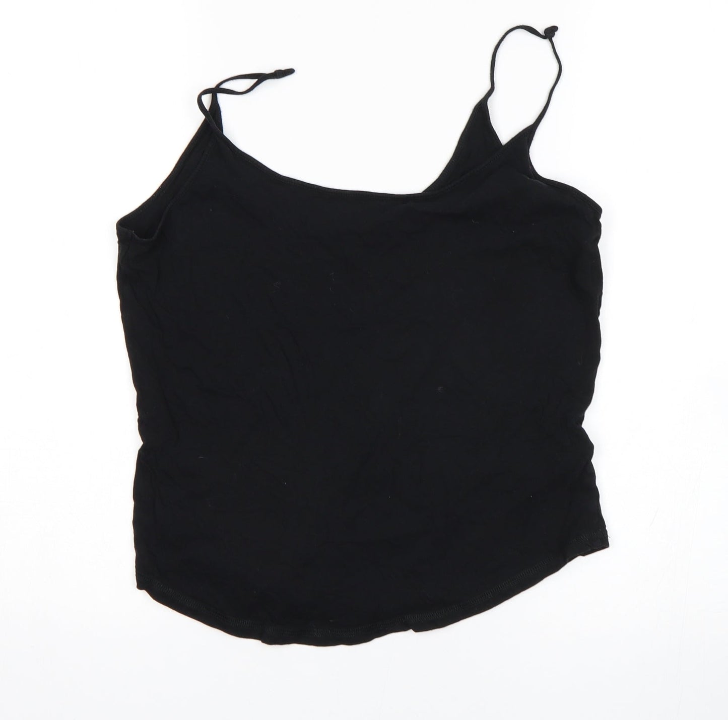 Womens UK Size 12 Topshop Black Basic Tank