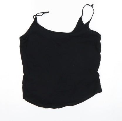 Womens UK Size 12 Topshop Black Basic Tank