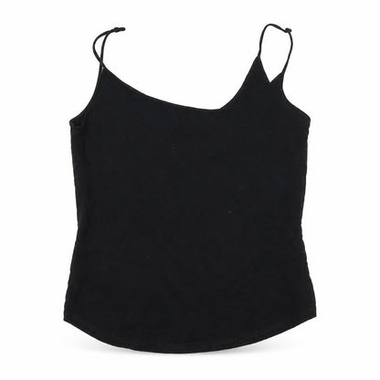 Womens UK Size 12 Topshop Black Basic Tank