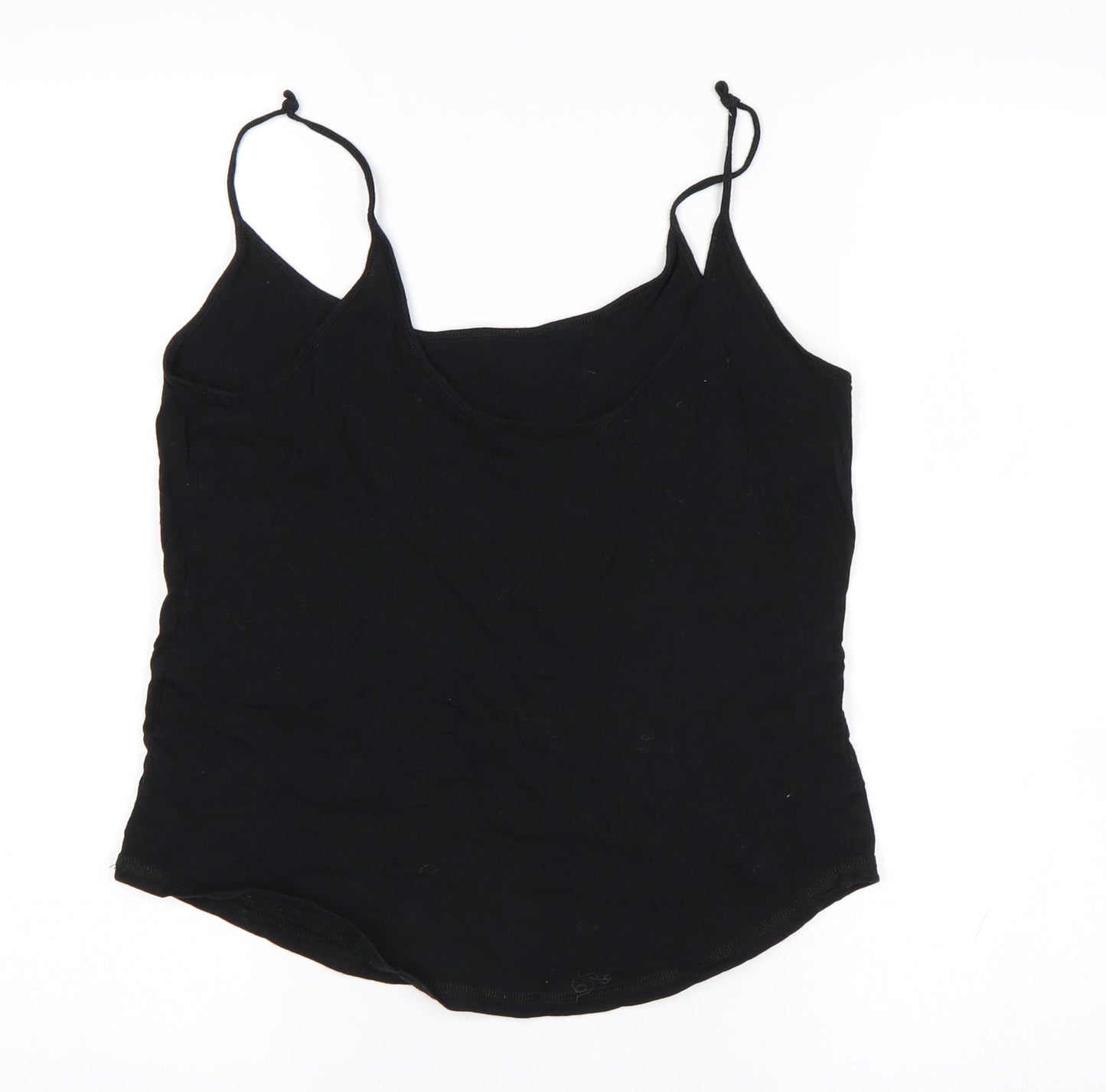Womens UK Size 12 Topshop Black Basic Tank