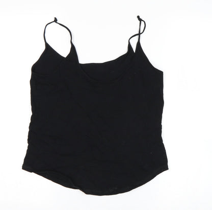 Womens UK Size 12 Topshop Black Basic Tank