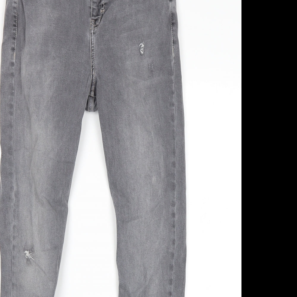 Topshop Womens Grey   Skinny Jeans Size 30 in L32 in