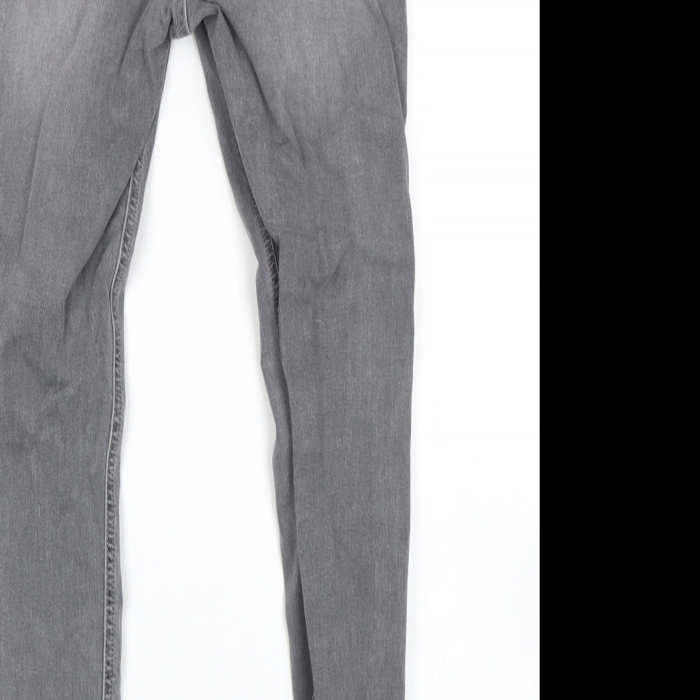 Topshop Womens Grey   Skinny Jeans Size 30 in L32 in