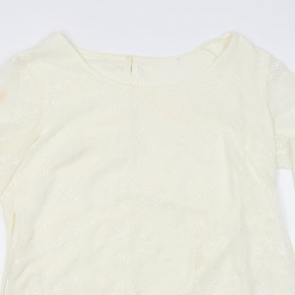 Womens UK Size 12 Wardrobe White Basic Blouse
