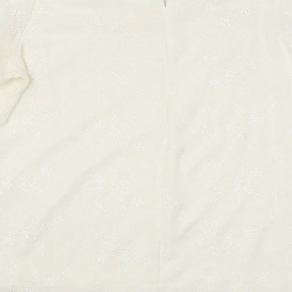 Womens UK Size 12 Wardrobe White Basic Blouse