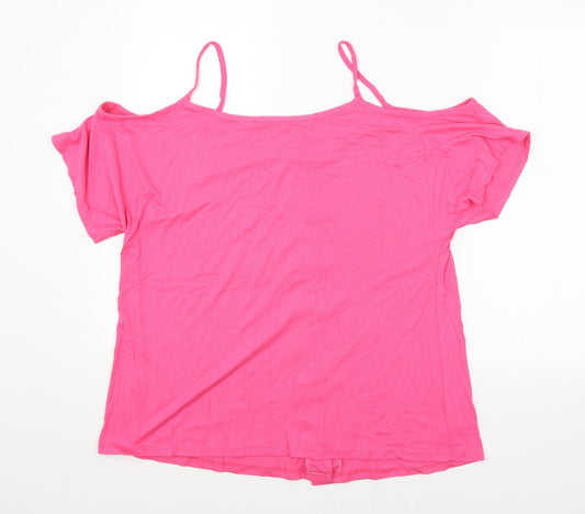 George Womens Pink   Basic Button-Up Size 14