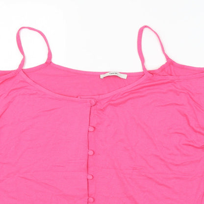George Womens Pink   Basic Button-Up Size 14