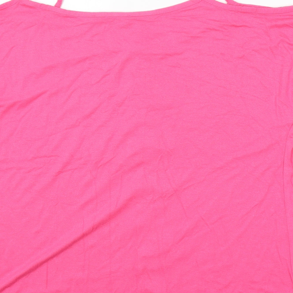 George Womens Pink   Basic Button-Up Size 14