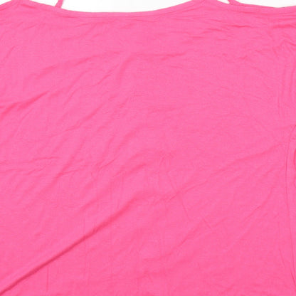 George Womens Pink   Basic Button-Up Size 14