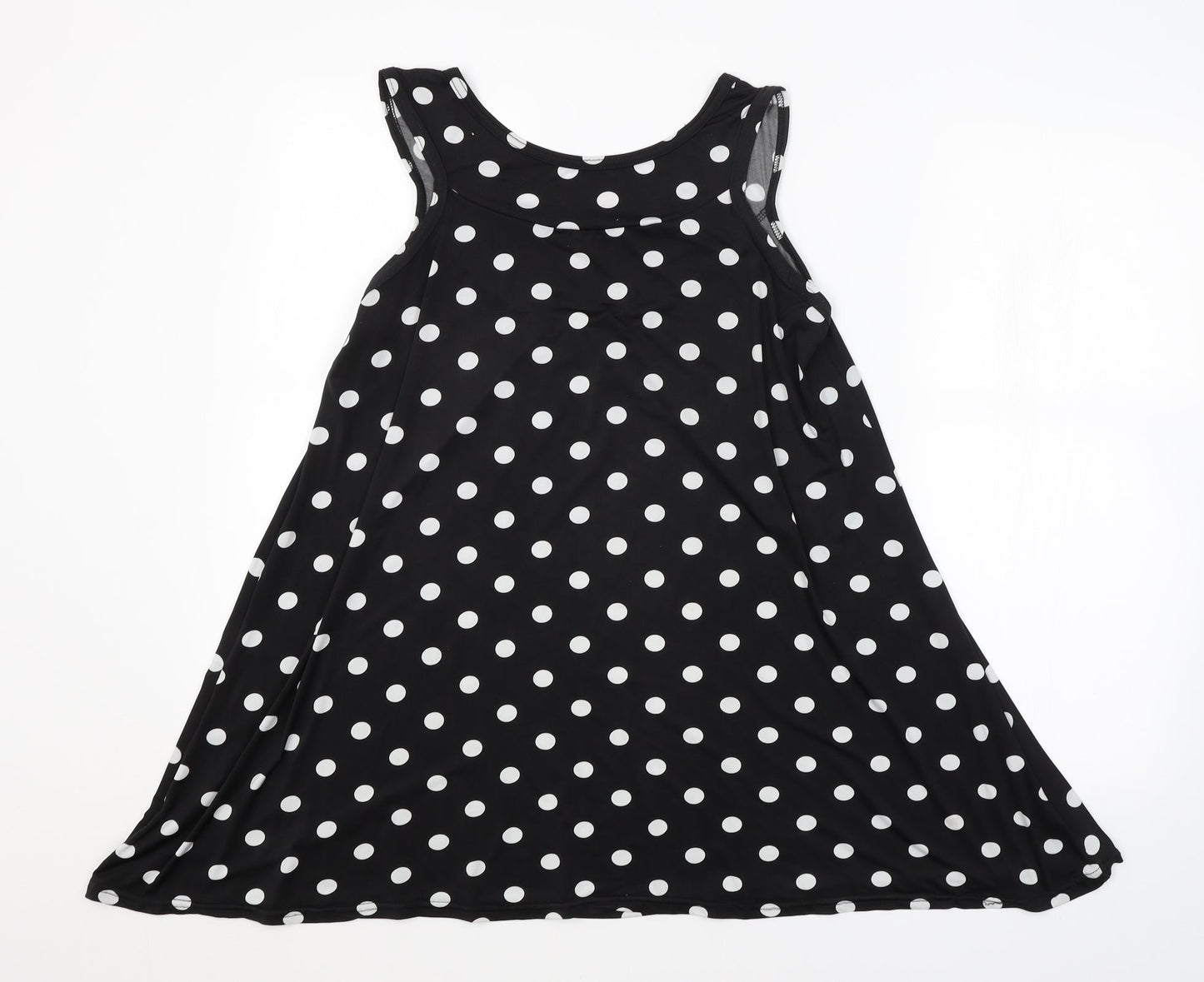 Womens UK Size 12 Preworn Black Basic Tank