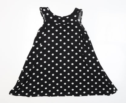 Womens UK Size 12 Preworn Black Basic Tank