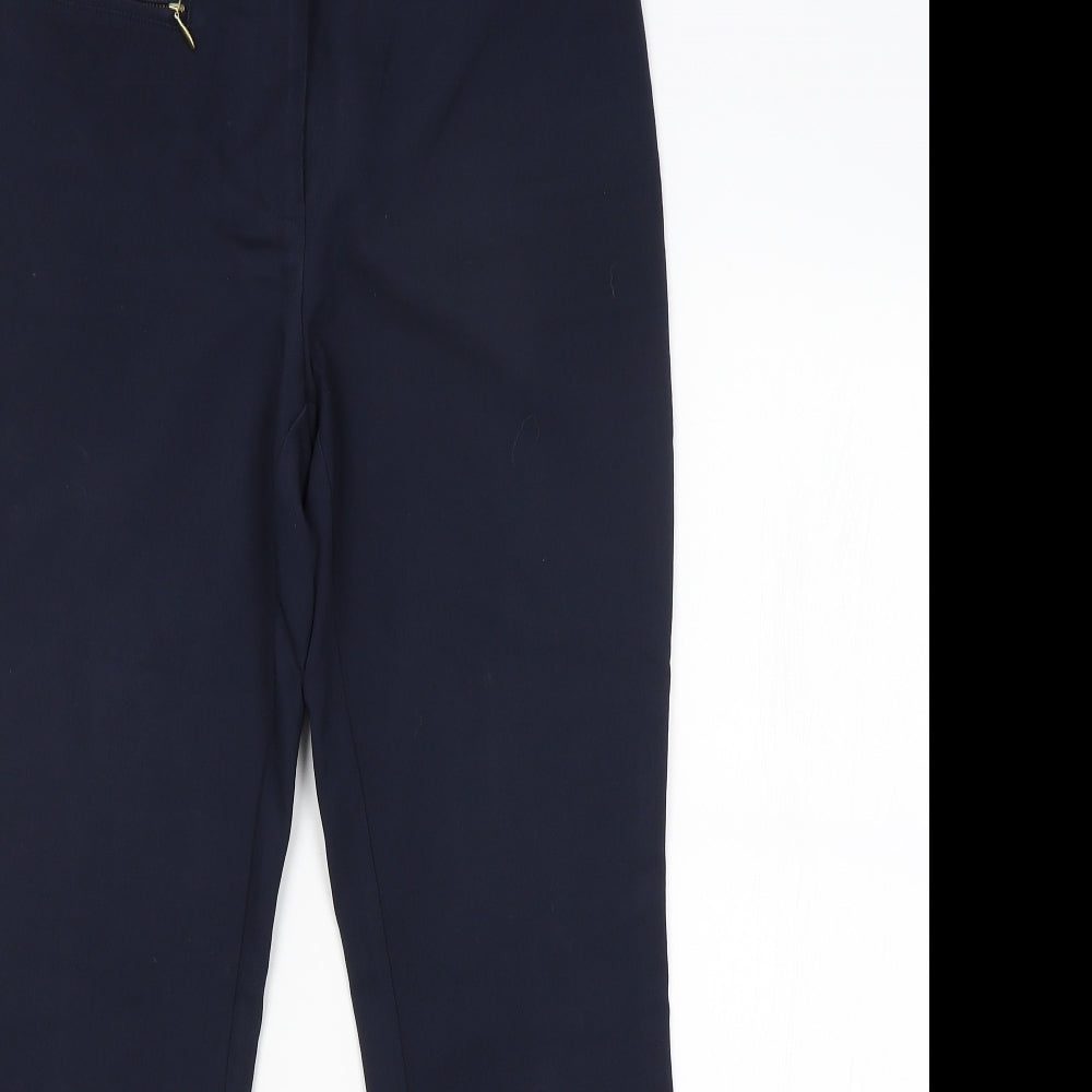 Womens UK Size 10 Papaya Regular Fit  Blue Trousers