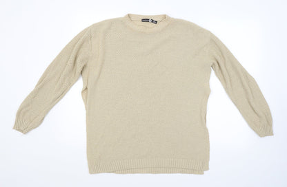 Boohoo Womens Beige   Pullover Jumper Size 18