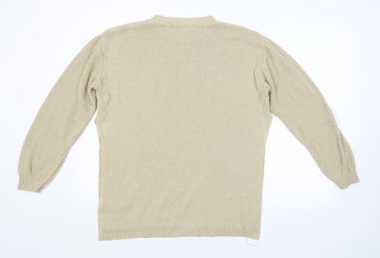 Boohoo Womens Beige   Pullover Jumper Size 18