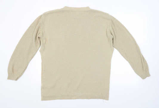 Boohoo Womens Beige   Pullover Jumper Size 18