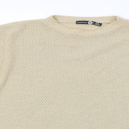 Boohoo Womens Beige   Pullover Jumper Size 18