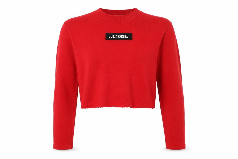 Womens UK Size M SWEEWE Red Pullover Jumper