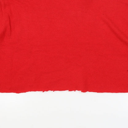 Womens UK Size M SWEEWE Red Pullover Jumper