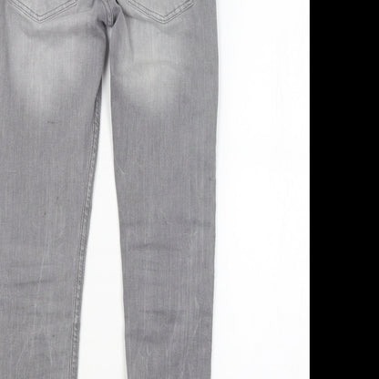 H&M Girls Grey   Skinny Jeans Size 10-11 Years