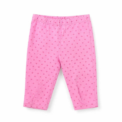 Tu Girls Pink Spotted  Jogger Trousers Size 3 Years