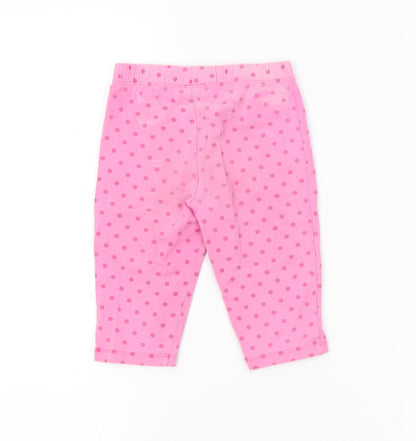 TU Girls Pink Spotted  Jogger Trousers Size 3 Years