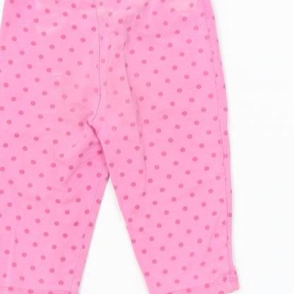 TU Girls Pink Spotted  Jogger Trousers Size 3 Years