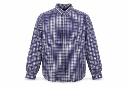 Mens UK Size L F&F Blue  Button-Up Long Sleeve Casual Shirt