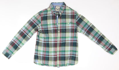 Mens UK Size L Brace Soul Multicoloured  Button-Up Long Sleeve Casual Shirt