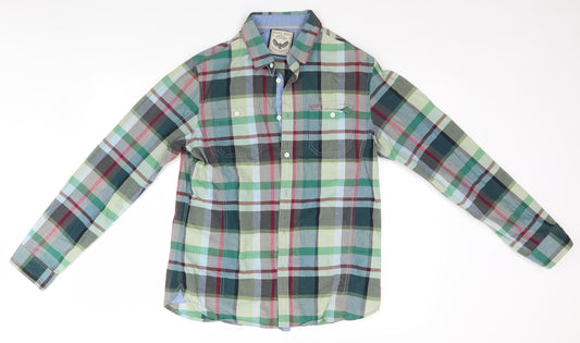 Mens UK Size L Brace Soul Multicoloured  Button-Up Long Sleeve Casual Shirt