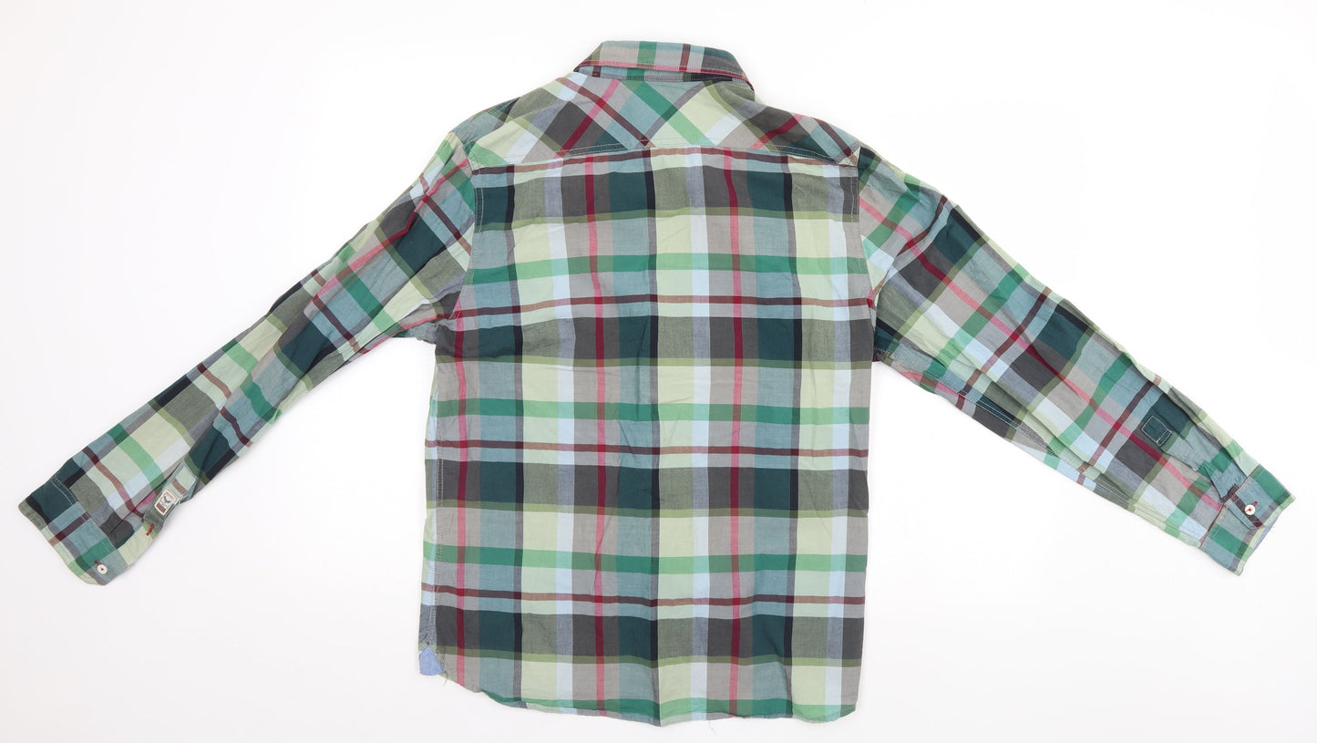 Mens UK Size L Brace Soul Multicoloured  Button-Up Long Sleeve Casual Shirt