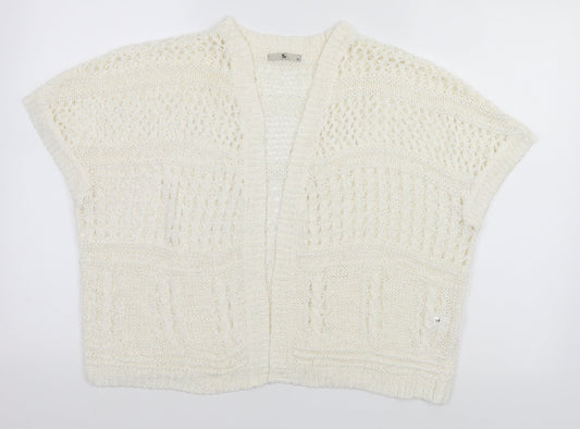 TU Womens Ivory   Cardigan Jumper Size 10