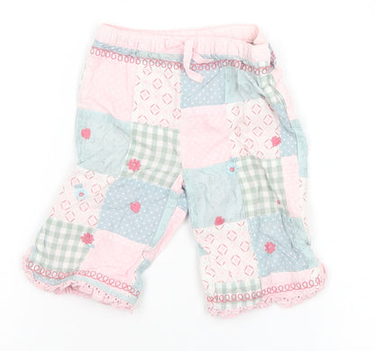 NEXT Girls Grey Geometric  Sweatpants Trousers Size 3-6 Months