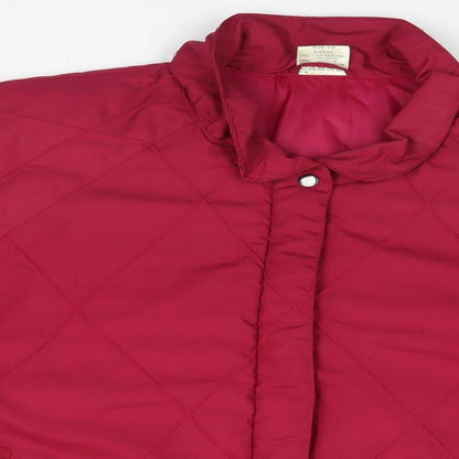 Womens UK Size 20 Classic Woman Pink Parka Coat