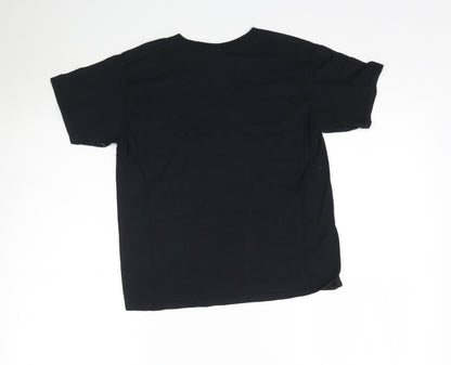 Gildan Boys Black   Basic T-Shirt Size S  - Temple Martial Arts