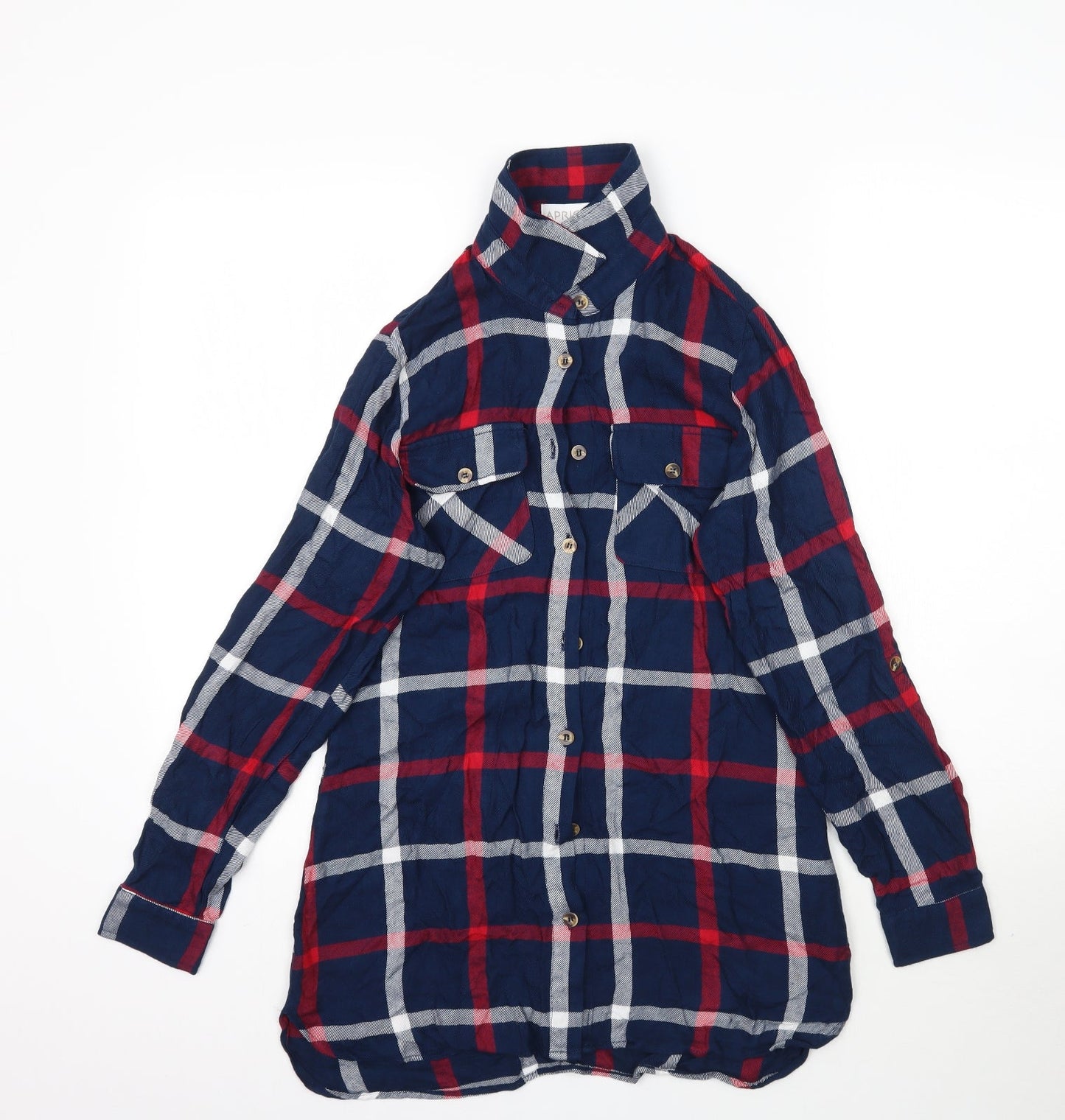 Apricot Womens Multicoloured Plaid  Basic Button-Up
