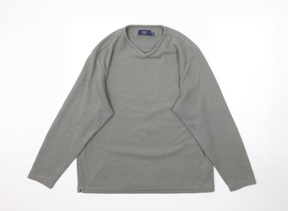 Debenhams Mens Grey  Knit Pullover Jumper Size M