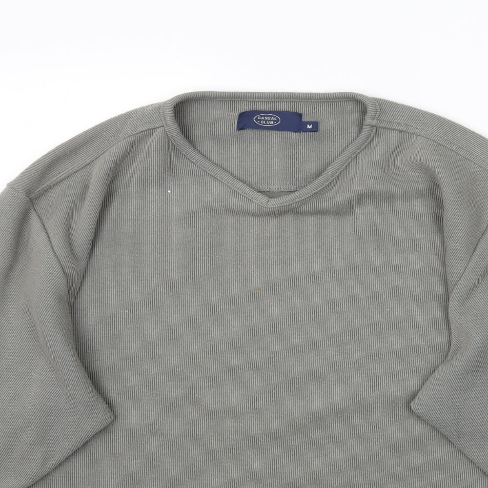 Debenhams Mens Grey  Knit Pullover Jumper Size M