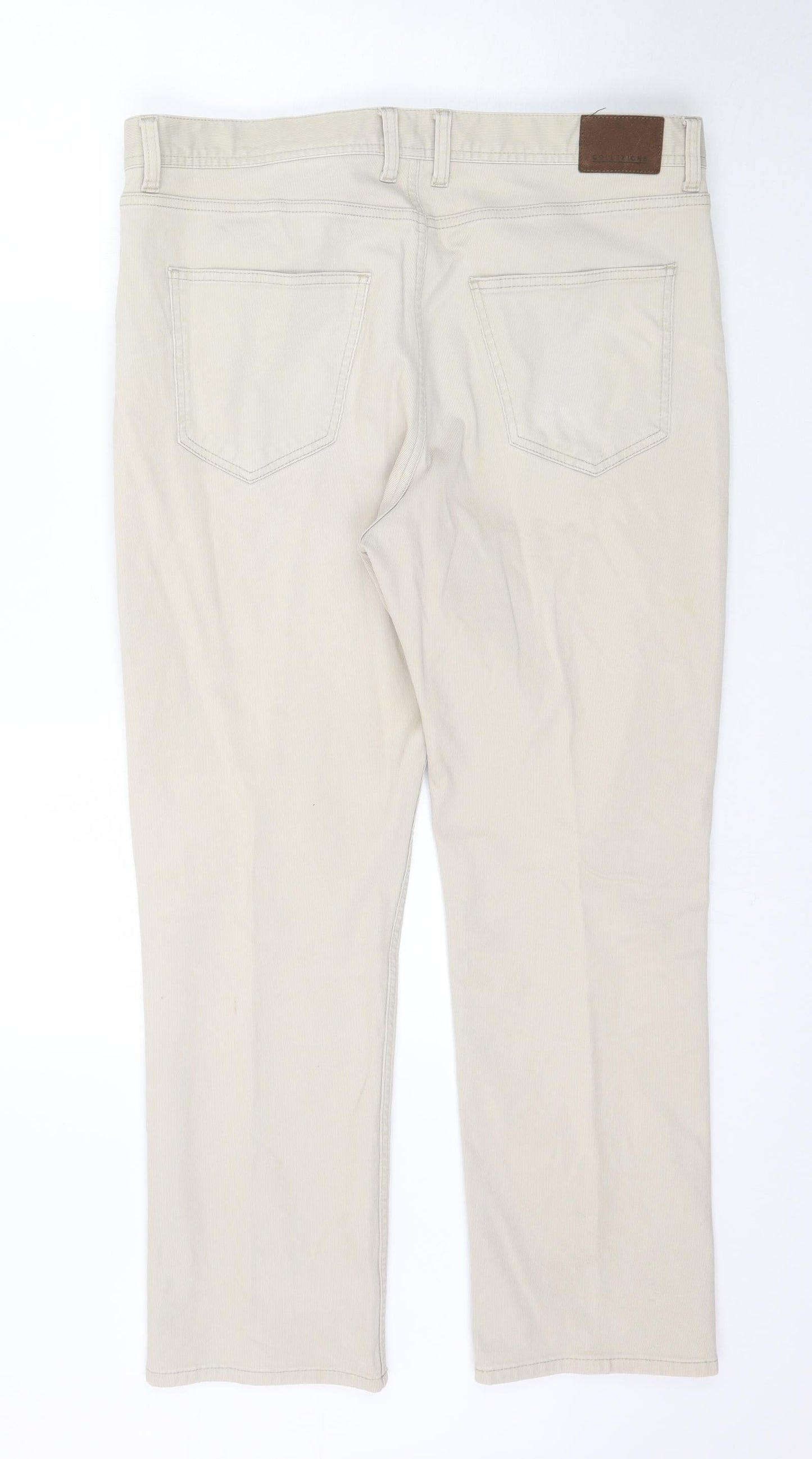 Womens UK Size 38 in Marks and Spencer Regular Fit  Beige Trousers