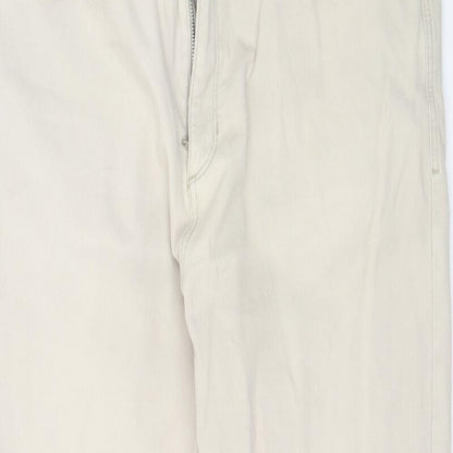 Womens UK Size 38 in Marks and Spencer Regular Fit  Beige Trousers
