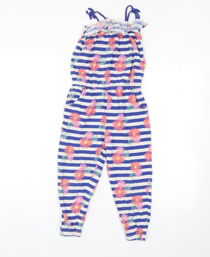 I Love Girls Wear Girls Multicoloured Floral  Jumpsuit One-Piece Size 6 Years