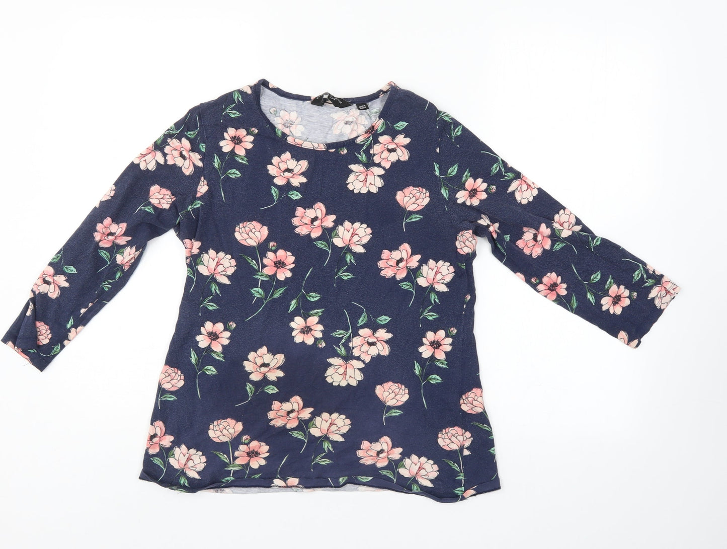 Womens UK Size 14 Dorothy Perkins Blue Basic Blouse