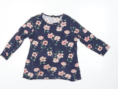 Womens UK Size 14 Dorothy Perkins Blue Basic Blouse