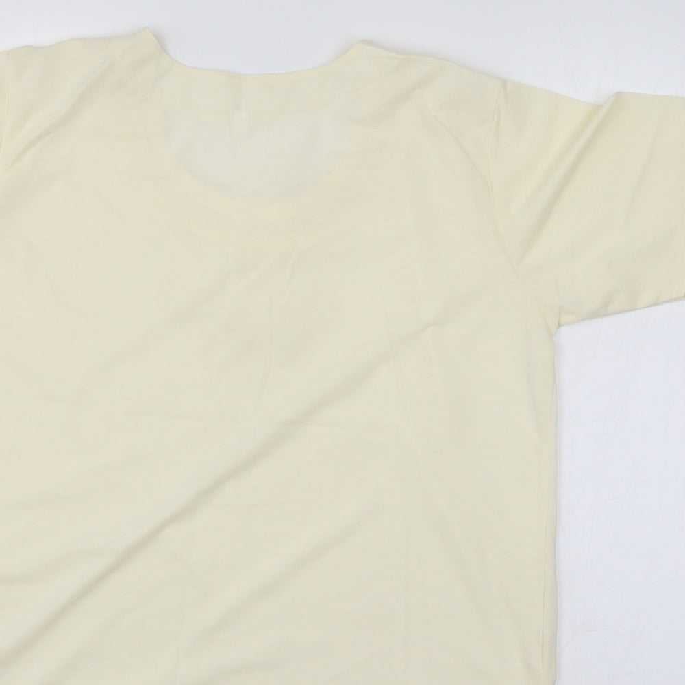 Womens UK Size M Preworn Ivory Basic Blouse