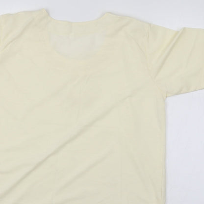Womens UK Size M Preworn Ivory Basic Blouse