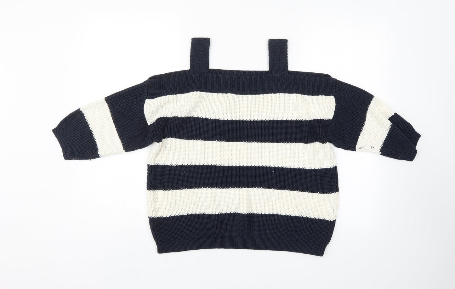 George Womens Blue Striped  Pullover Jumper Size 12