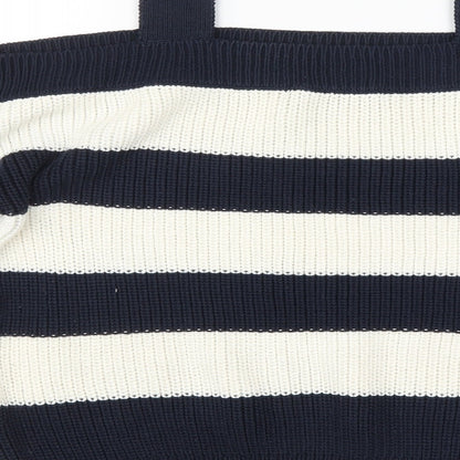 George Womens Blue Striped  Pullover Jumper Size 12